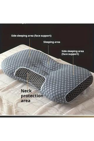 Zyzqstore Servikal Destekli Nefes Alabilen Örme Yastık - Her Zaman Uygun, Çok Renkli, Konforlu Çok Renkli