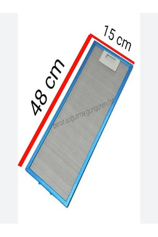 Hibsan Alüminyum Yağ Filitresi 15x48cm En 15 Cm Boy 48