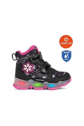 Buckhead 3034 Snowy Waterproof-ışıklı Anatomik Çocuk Bot Siyah Siyah