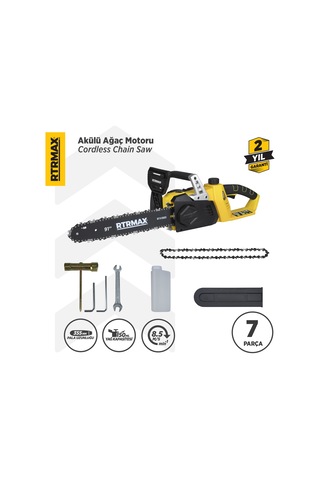 Rtrmax RTX1891B Şarjlı Ağaç Kesme Motoru - Akü Hariç