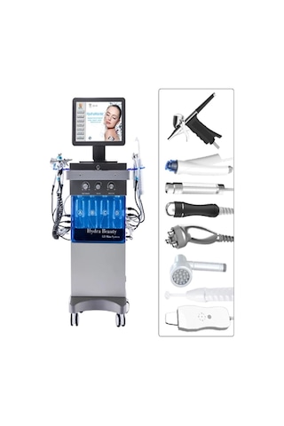 Hemels Profesyonel Hydrafacial 14 Multifonksiyon 8 Başlıklı Cilt Bakım Cihazı