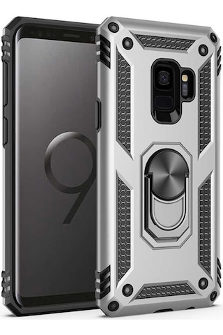 Galaxy S9 Kilif Zore Vega Yüzüklü Standli Zirh Kilif 556702054