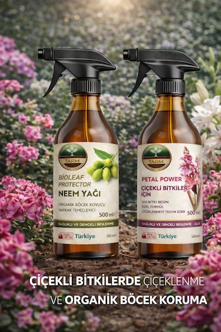 Çiçek Açtıran Ve Neem Yağı İkili Bakım Seti 2 L - 1 L - 1 L - 500 ML