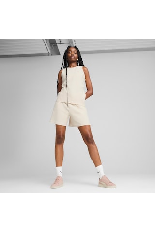 Puma Her Kadın Yüksek Bel Şort 685062 87 Beyaz