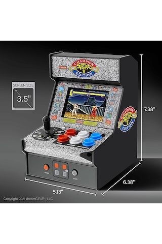 Myarcade Street Fighter II Champ Retro Konsol Gri