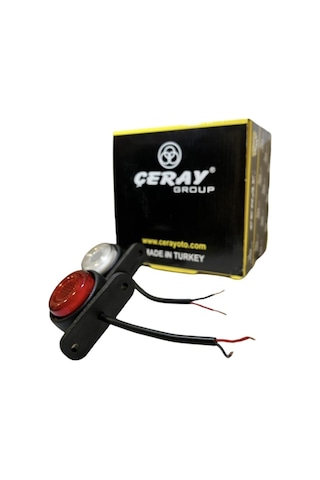 Ahmet Otomotiv 10 Adet Neon Mini Takoz Kırmızı-beyaz 12v-24v