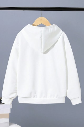 Uyguntarz Los Angles Baskılı Erkek - Kız Çocuk Rahat Kalıp Sweatshirt Beyaz