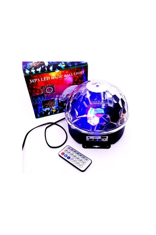 Küre Disko Topu Müzik Çalar Renkli Lazer Işıklı Bluetooth 5705