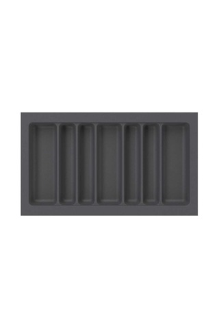 Starax 84x49 Antrasit Plastik Kepçelik 7 Gözlü Modül 90cm S-2690-ap Çok Renkli