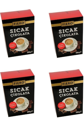 Fiero Sıcak Çikolata 250 Gr X 4 Adet 250 G
