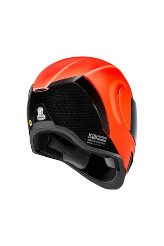 Icon Airform Counterstrike Mıps Kapalı Motosiklet Kaskı Mat Kırmızı Mat Kırmızı