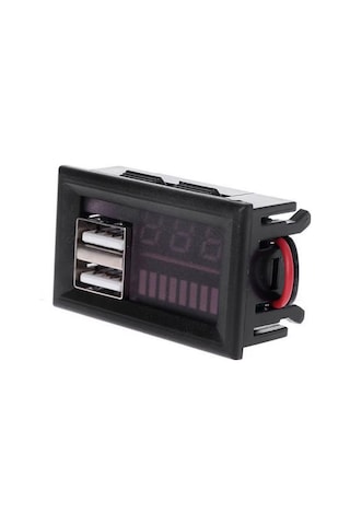 Ic278c, Dijital Voltmetre, Usb Çıkışlı Akü Göstergeli, Dc 12volt Aküler İçin,