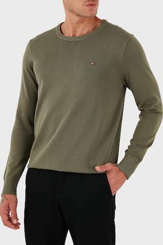 Tommy Hilfiger Erkek Kazak Mw0mw39999 Plı Yeşil Yeşil