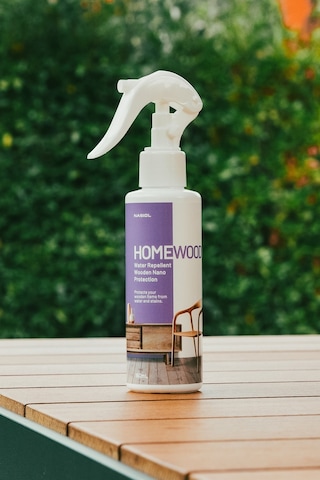 Nasiol Homewood Su İtici Ömür Uzatan Ev Ahşap Yüzeyler Nano Kaplama 1 Yıl Dayanım Ahşap Koruma 150 ML