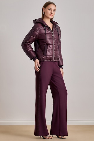 Günlük Giyim Bordo Kapitoneli Mont Bordo