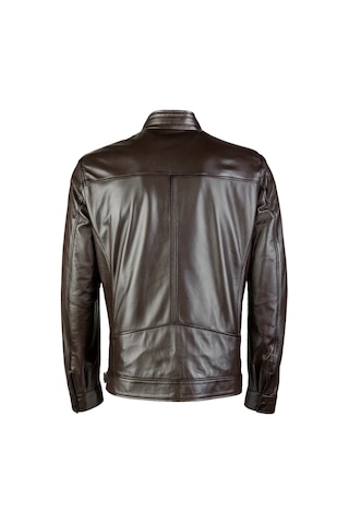 Tamer Tanca Erkek Hakiki Deri Kahverengi Deri Mont 974 Tt-01 Erk Derımont Y23 Fındık Dr Koyu Kahverengi