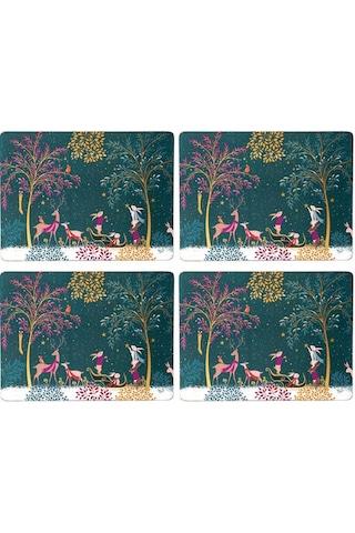 Woodland Tales Büyük Amerikan Servisleri, 4'lü Set Yeşil