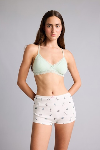Defacto Pamuklu Dantel Detaylı Ribana Açık Pembe Boxer G6447ax26smpn648 Pembe-pn648