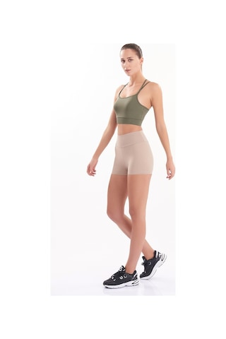 Josejuan Kadın Mini Spor Şort Tayt Yüksek Bel Sıkılaştırıcı 7400-taş Taş