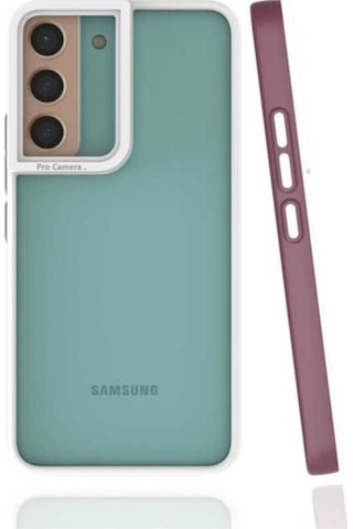 Samsung Uyumlu Galaxy S22 Plus Kılıf Zore Mima Kapak Mürdüm