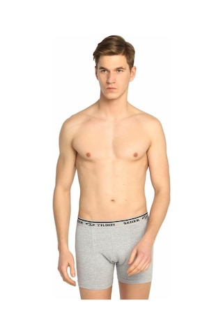 Seher 0060 Erkek Boxer Likralı Şort 10'Lu Paket