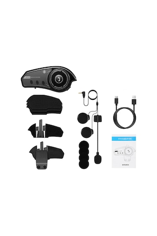 Yifomall Motorsiklet Kask Kulaklığı: Bluetooth 5.0, 800ma Pil, Su Geçirmez, Çok Renkli Işık, Ses Kontrolü