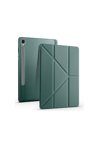Samsung Uyumlu Galaxy Tab S10 Lite s10 Fe s9 10.9 Manyetik Standlı Kalem Bölmeli Kılıf Kapaklı
