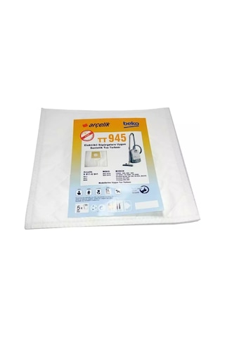 Arçelik Uyumlu S 911 - S 941 Sentetik Toz Torbası (518148129)