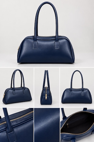 D&s Accessories Kadın Çanta Retro Model Uzun Saplı Baget Şık Sportif Ve Casual El Ve Omuz Çantası Lacivert