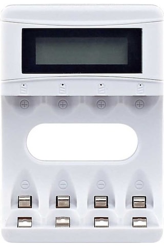 Dancemonkey 4 Yuvalı Pil Şarj Cihazı - Lcd Ekranlı, Aa/aaa/ni-mh Pil Usb 2a Hızlı Şarj