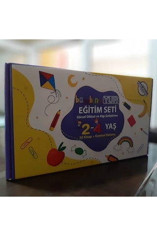 Bambinoyup 2 - 4 Yaş Dikkat Geliştirme Seti 30 Kitap 1kontrol Kutu