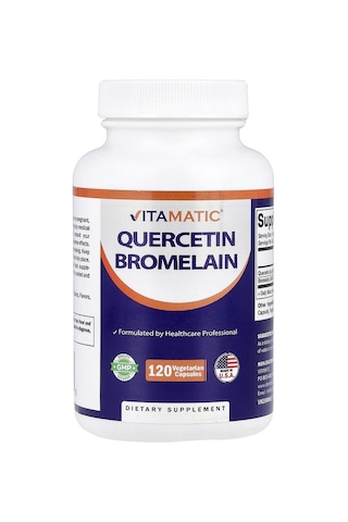 Takviye Vitamatic, Quercetin Bromelain, 120 Vegetarian Capsules