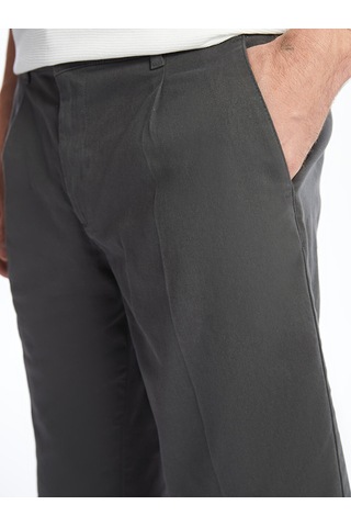 Lcwaıkıkı Classic Antrasit Rahat Kalıp Gabardin Erkek Bermuda Şort