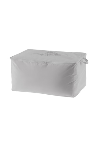 Çiçek Desen Baskılı Hurç - Gri - 52x28x21 Cm 8684427121528 Gri