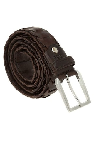 Gön Geç Kahve Deri Erkek Kemer K-42 Ml Geç Kahverengi
