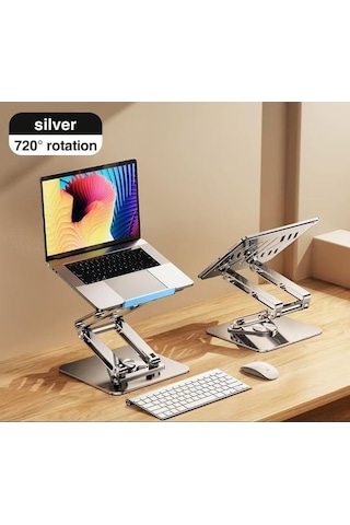 Tam Profesyonel Macbook Uyumlu Stand Tablet Bilgisayar Uyumlu Stant Açısı Ayarlanabilir Tutucu Tok Alüminyum İpad Air Uyumlu Kare Taban%100 Tok Alüminyum Alaşımlı Katlanır Rs-cp84s