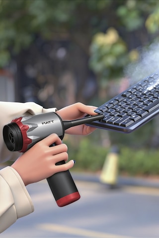 Matt Mcv22 Şarjlı Araç Süpürgesi Kırmızı 22.000pa Güçlü Vakumlu Mini El Süpürgesi Type-c Şarjlı 220m