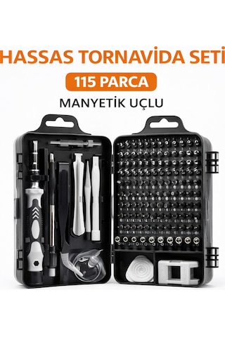 Senbang Manyetik Hassas Tornavida Seti 115 Parça Krom Vanadyum Çelik Telefon Laptop Tamir Seti