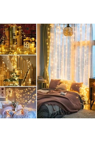 Günışığı Renk 5 Farklı Işık Modlu 10 Metre Eklemeli Dekor Boncuk Model Dekoratif Led Çok Renkli