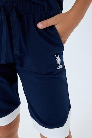 U.S. Polo Assn. Erkek Çocuk 2 Li Bermuda T-şhirt Takım Lacivert-2297 Lacivert