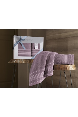 Pamuk Havlu Takımı 2 Li Ladin 50x90/70x140 Cm Lavanta