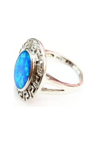 Oriental Kuyumculuk Jewellery Opal Taşlı Gümüş Yüzük Gümüş