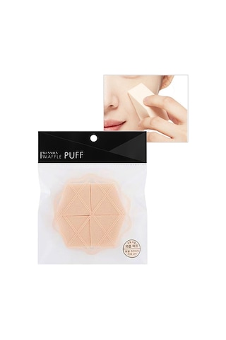 Missha Waffle Puff Köşeli Makyaj Süngeri 4 Adet