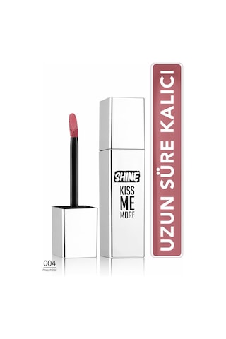 Flormar Shine Kiss Me More Uzun Süre Kalıcı & Parlak Bitişli Likit Ruj 004 Fall Rose