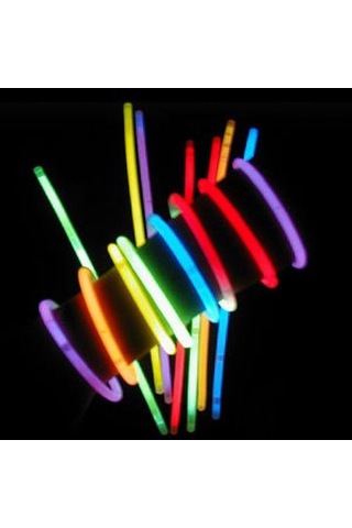 Glow Stick Fosforlu Neon Bileklik 50 Adet