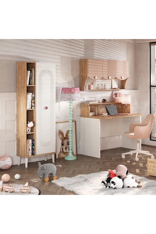 Meltem Kids Fiona Pembe Genç Odası Kitaplık