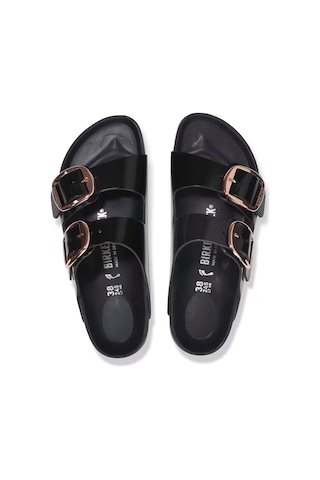 Birkenstock Bırkenstock Arızona Big Buckle Nl High Shine Exq Kadın Terlik 1027840 1027840 Siy Siyah