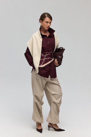 Mai Collection Mai Studios Co. Dion Bej Deri Pantolon Bej