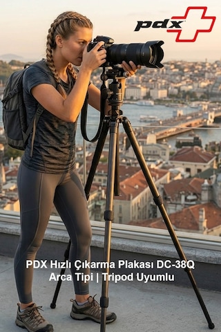 Pdx Hızlı Çıkarma Plakası Dc-38q Arca Tipi Tripod Uyumlu