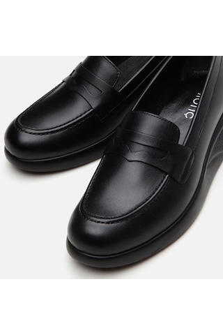 Hotiç Hakiki Deri Siyah Kadın Loafer 01ayh294700a100 Siyah